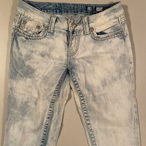 Miss Me Women's Distressed Light Blue Skinny Jeans